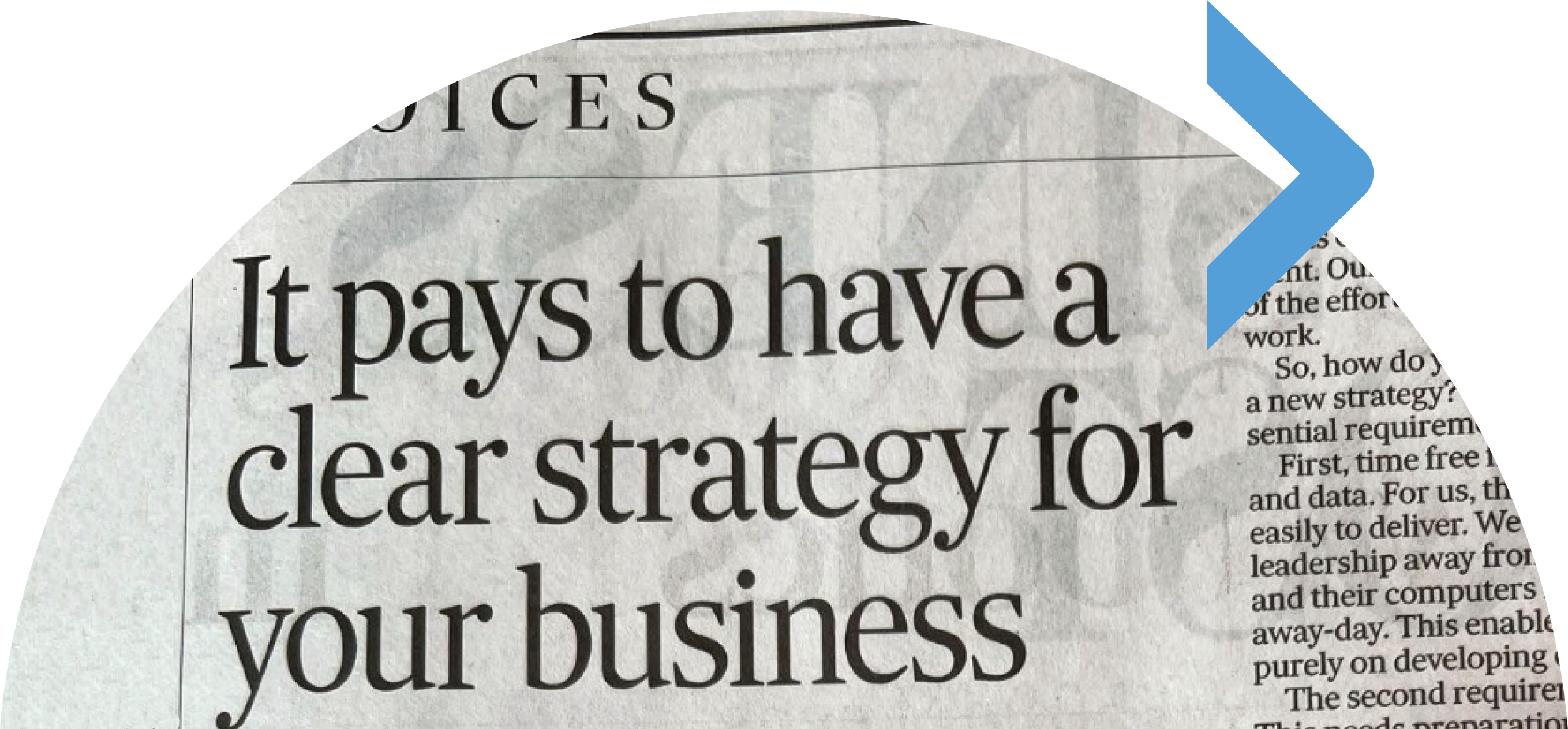 It pays to have a clear strategy for your business